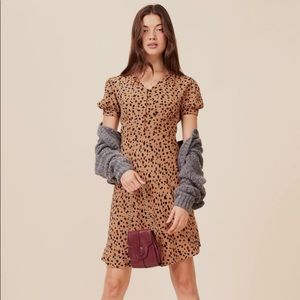 Rouje ONDINE dress in léopard